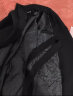 棉致风衣外套春秋季风衣男中长款韩版大衣呢加厚保暖外套 黑色长款 4XL（180-200斤） 实拍图