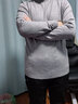 真维斯（JEANSWEST）毛衣男秋冬新款针织衫青少年针线衫内搭保暖百搭纯色打底衫毛线衫 灰色（半高领） XL (推荐130-150斤) 实拍图
