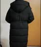 森马（Semir）90绒羽绒服女长款显瘦可拆卸连帽保暖外套冬季黑色三防防寒服 【至臻黑巧】黑色（灰鸭绒）90001 灰鸭绒 XS 实拍图