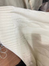 Navigare意大利小帆船羊毛衫女士秋冬款翻领毛衣内搭绞花毛衣刺绣打底衫女 科技白 S 46 实拍图