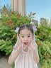 迈米德汉服头饰女儿童古代发卡宝宝古风头花小女孩发带发夹女童古装发饰 绿色蝶舞一对 实拍图