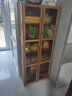 木马人带门落地厨房置物架储物家用收纳简易多层碗碟柜餐边柜调料柜厨具 【透明门】60cm长-六层（双门） 实拍图