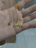 周六福18K金项链女 十字链彩金项链素链 黄18K 升级款-约1g-46cm 实拍图