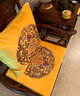 华幔盛庭新中式红木沙发刺绣抱枕套靠垫新古典床头靠包高档腰枕靠枕套含芯 吉祥-金色【高精密】可拆洗 50cm*50cm 含枕芯 1个 实拍图
