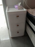 纳份爱免安装抽屉式收纳柜卧室加厚床头柜客厅多层储物柜子家用置物柜 30cm面宽【需安装】 三层【店长推荐】 实拍图