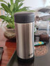 膳魔师（THERMOS） 不锈钢保温杯男商务定制水杯车载办公室便携杯子400ml JCG-400 浅银红 400ml 实拍图