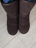 ZHR雪地靴女反绒牛皮靴子女保暖加绒短靴女圆头女靴 P71 咖啡色 38 实拍图