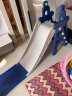 嘻优米滑滑梯儿童室内玩具家用秋千组合3-6岁宝宝滑梯户外游乐园婴儿秋 【全封闭踏板】二合一 实拍图