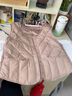 雅鹿轻薄羽绒马甲女短款背心内穿内搭坎肩内胆修身秋冬季保暖马夹 驼色 4XL 推荐155-168斤 实拍图