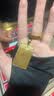 领丰金（LING FENG GOLD）足金9999黄金平安无事牌国风方牌摆件节日送爸爸礼物送老公七夕节 20g（送礼盒） 实拍图
