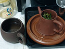 眷砂堂宜兴紫砂杯品茗杯茶碗功夫茶具纯手工茶盅原矿紫泥带把茶杯子大号 约160毫升 实拍图