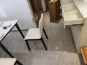 致喜实木轻奢餐椅人体工学靠背软包椅子久坐舒服家用凳子简约酒店座椅 米白色（实木款） 实拍图