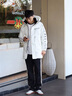鸭鸭（YAYA）【238g高充绒】羽绒服中长款男士2025年冬季连帽保暖加厚防寒外套 白色YE2B008875W 【新国标90高充绒/-20°抗寒】 XL 180 实拍图