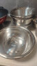 拜格（BAYCO）不锈钢盆五件套加厚家用厨房打蛋和面淘米味斗盆漏篮洗菜盆BX6041 晒单实拍图