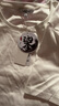 lagogo白色休闲纯棉百搭T恤女拉谷谷夏季新款正肩圆领短袖上衣 本白色(V1) XL 实拍图