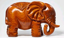 花梨木雕大象摆件一对小象实木雕刻吉祥物礼品家居客厅工艺品 花梨木精雕象长24cm单只左右随机 实拍图