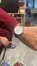 天王（TIAN WANG）送礼 TK系列情侣皮带石英手表男士商务刻字女士休闲简约腕表3851 白盘 棕带 【对表】 实拍图