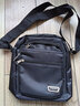 QUEEN TRIP新款男包竖款单肩包情人节防水耐磨小背包多口袋男士做生意收钱包 黑色 实拍图