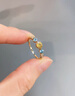 IL&CO尤珂「橘子与海」18K金天然黄水晶戒指女多彩宝石新年本命年礼物 18K金黄水晶戒指 0.2克拉 左右10号 实拍图