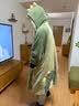 少年情话男士睡袍秋冬季加绒加厚大码青年珊瑚绒长款冬天卡通风家居服套装 144N恐龙 袍+裤 2XL 男150-185斤 实拍图