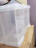 禧天龙直角加厚收纳箱大号透明抗压衣物收纳整理箱储物箱水产养殖箱 96升【72x49.2x38.4厘米】 【一个装】加厚抗压 实拍图