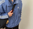 adidas休闲简约三条纹梭织立领夹克外套男装阿迪达斯官方三叶草 深蓝 XL 实拍图