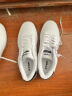 特步板鞋男鞋子男皮面秋季运动鞋舒适透气轻质休闲鞋男耐磨小白鞋男 白黑 43 实拍图