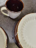 舍里美式复古碗碟碗盘套装盘子菜盘家用网红欧式创意陶瓷组合餐具 平盘 8英寸 单个入 实拍图
