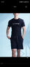 李宁（LI-NING）泳衣男士短袖泳衣防尴尬泡温泉冲浪服LSLR225 短袖黑色 XXL 实拍图