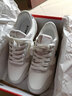 特步男鞋运动鞋男秋季皮鞋跑步鞋防滑耐磨网面旅游鞋休闲慢跑鞋子男 帆白/鸽子灰-722 40 实拍图