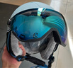 酷峰滑雪头盔雪镜一体护目眼镜雪盔男女儿童单双板专业护具防雾装备 蓝色  M（适合头围55-58CM） 实拍图