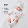 babylove【纺软织柔】新生儿半背衣纯棉春秋婴儿衣服睡衣家居服宝宝上衣 实拍图