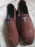 【真牛皮+上线】戈耐休闲皮鞋男士乐福鞋一脚蹬懒人鞋低帮平底鞋防滑春夏透气中年老年人爸爸鞋百搭潮流男鞋 茶色【真皮+手工上线】软底软面 四季款 42码(260MM) 实拍图
