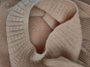 她享100%纯羊毛衫女秋冬半高领毛衣打底衫麻花羊毛针织衫女 T144Z8007 实拍图