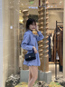 梦特娇（MONTAGUT）2025新款牛皮包包女包时尚小香风单肩包女菱格斜挎包母亲节礼物 R7512024011黑色小号 实拍图