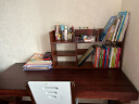 酷林KULIN书架台面置物架创意书架简约现代办公桌面收纳小书架 柚木色 实拍图