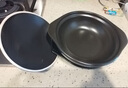 康舒（KANGSHU）煲仔饭小砂锅韩国石锅拌饭专用石锅商用燃气耐高温黄焖鸡米饭沙锅 黑色有盖有托盘 750ml 实拍图