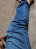 真维斯（JEANSWEST）牛仔裤男2024夏季潮牌直筒时尚猫须青年休闲男士长裤中蓝30 实拍图