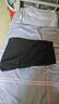 街头定艺男士运动短裤开衩女款冰丝情侣休闲健身训球速干三分裤短裤子 黑色 L(建议95-110斤) 实拍图