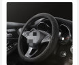 派力绅方向盘套 翻毛皮冬季毛绒超薄四季保暖防滑吸汗车把套D圆型适用于 【圆形】五菱宏光SS1S3荣光V之光小卡PLUS 实拍图