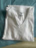 三枪（THREEGUN）新疆棉秋衣纯棉抗静电新疆棉透气男女士上衣打底保暖内衣棉毛衫 男特白（上衣） 3XL (仅男款) 实拍图