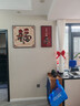 新中式餐厅装饰画双联现代简约客厅背景墙挂画福字高级感饭厅壁画 福禄吉祥 50*50+25*50优质画板 实拍图