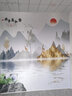 定制山水电视背景墙壁纸简约现代大气影视墙壁布装饰壁画客厅沙发 03款 【豪华必备】18D超浮雕真丝布 实拍图