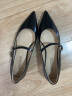 思加图新款法式复古玛丽珍鞋尖头平底鞋单鞋低跟女鞋D1291CQ3 黑土棕 36 晒单实拍图