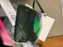 袋鼠卡拉品牌真皮斜挎女包包牛皮2024新款中年妈妈软皮包大容量女式单肩包 墨绿色（配礼盒+手包卡包） 实拍图