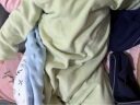 Aengbay昂贝 德绒连体衣冬婴儿套头哈衣保暖睡衣打底内衣宝宝衣服秋冬 绿色 59cm 实拍图