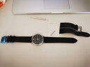 欧格利（Aurgelly）双按蝴蝶扣皮表带男士手表带手表配件卡西表带适用浪琴天梭牛皮 蝴蝶扣黑色皮带-22mm 实拍图