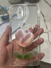 英恺达 适用苹果12手机壳iphone12保护套全包防摔男女款创意防摔保护壳透明彩绘郁金香 实拍图