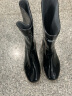 回力雨鞋男时尚防水鞋户外耐磨胶鞋不易滑雨靴套鞋6807黑色中筒42 实拍图