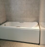 箭牌（ARROW） 亚克力普通浴缸五件套防滑浴缸家用小户型泡澡多尺寸一体成形 1.7米浴缸(不含五金件) 左裙 实拍图
